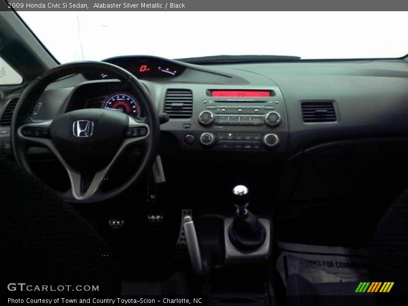 Alabaster Silver Metallic / Black 2009 Honda Civic Si Sedan