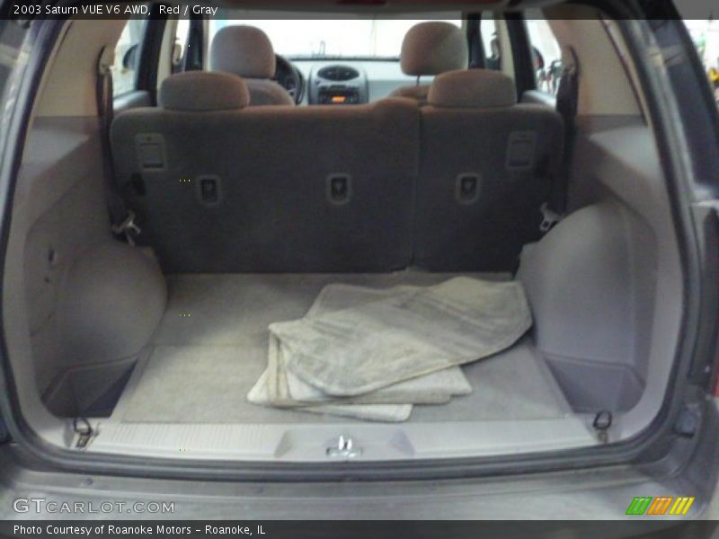 Red / Gray 2003 Saturn VUE V6 AWD