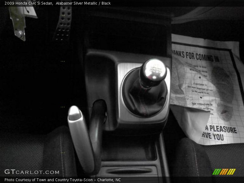 Alabaster Silver Metallic / Black 2009 Honda Civic Si Sedan