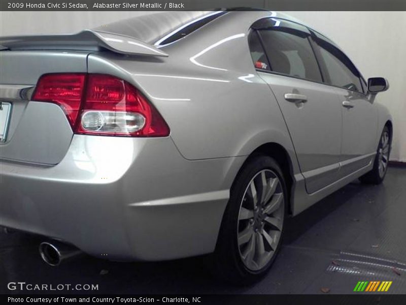 Alabaster Silver Metallic / Black 2009 Honda Civic Si Sedan