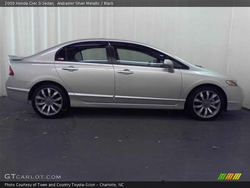 Alabaster Silver Metallic / Black 2009 Honda Civic Si Sedan