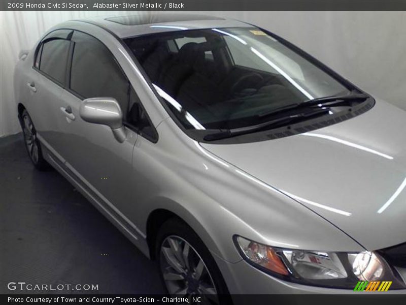 Alabaster Silver Metallic / Black 2009 Honda Civic Si Sedan