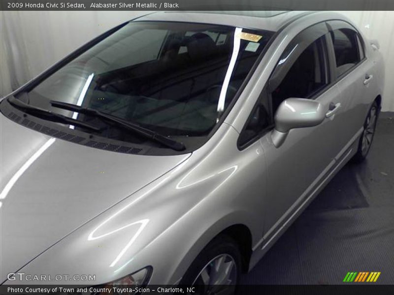 Alabaster Silver Metallic / Black 2009 Honda Civic Si Sedan