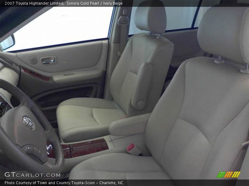 Sonora Gold Pearl / Ivory Beige 2007 Toyota Highlander Limited