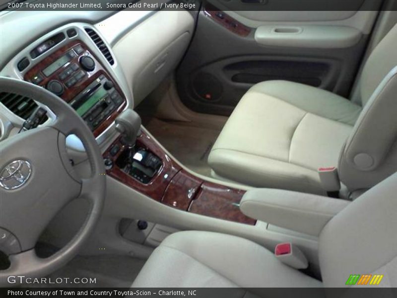 Sonora Gold Pearl / Ivory Beige 2007 Toyota Highlander Limited