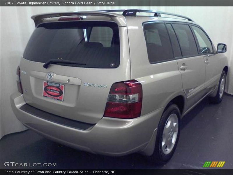 Sonora Gold Pearl / Ivory Beige 2007 Toyota Highlander Limited