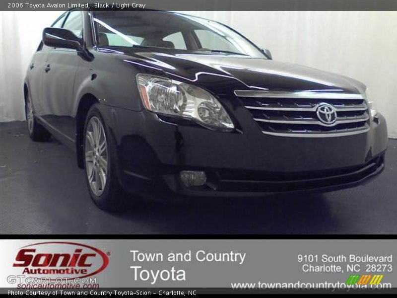 Black / Light Gray 2006 Toyota Avalon Limited