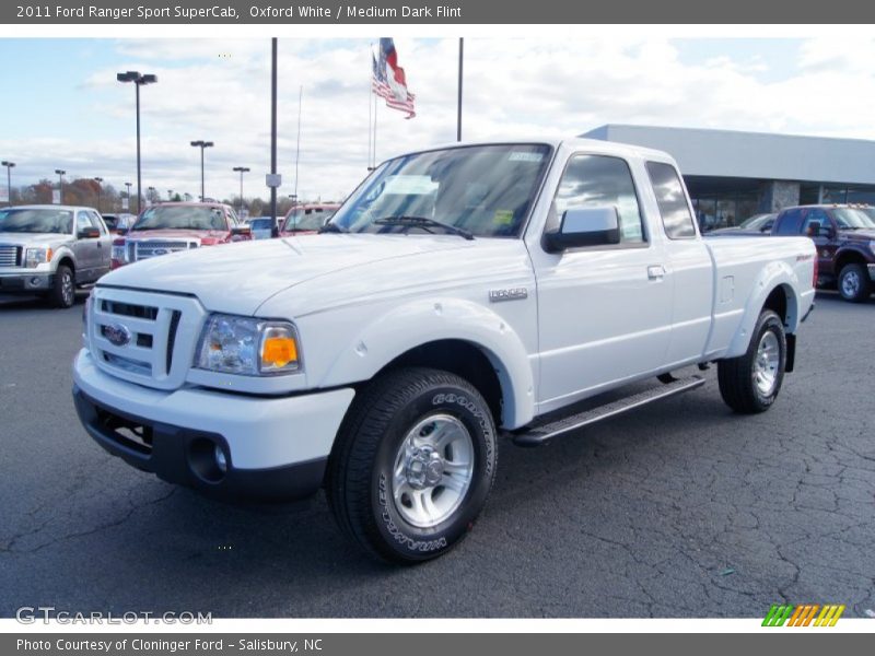 Oxford White / Medium Dark Flint 2011 Ford Ranger Sport SuperCab