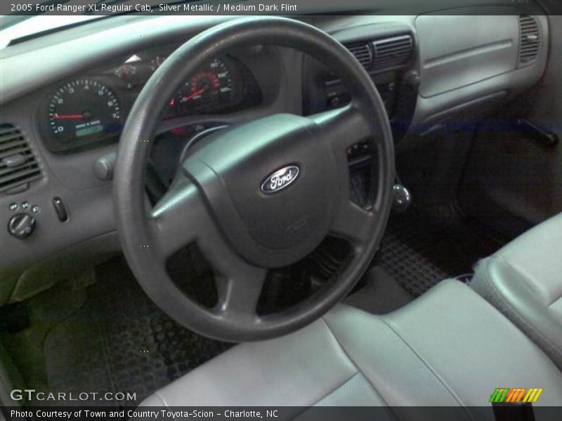 Silver Metallic / Medium Dark Flint 2005 Ford Ranger XL Regular Cab