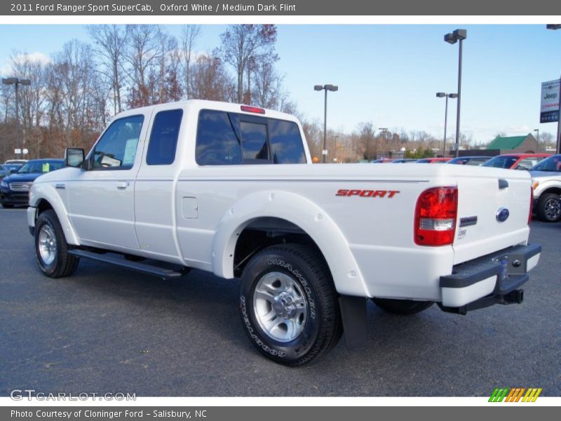 Oxford White / Medium Dark Flint 2011 Ford Ranger Sport SuperCab