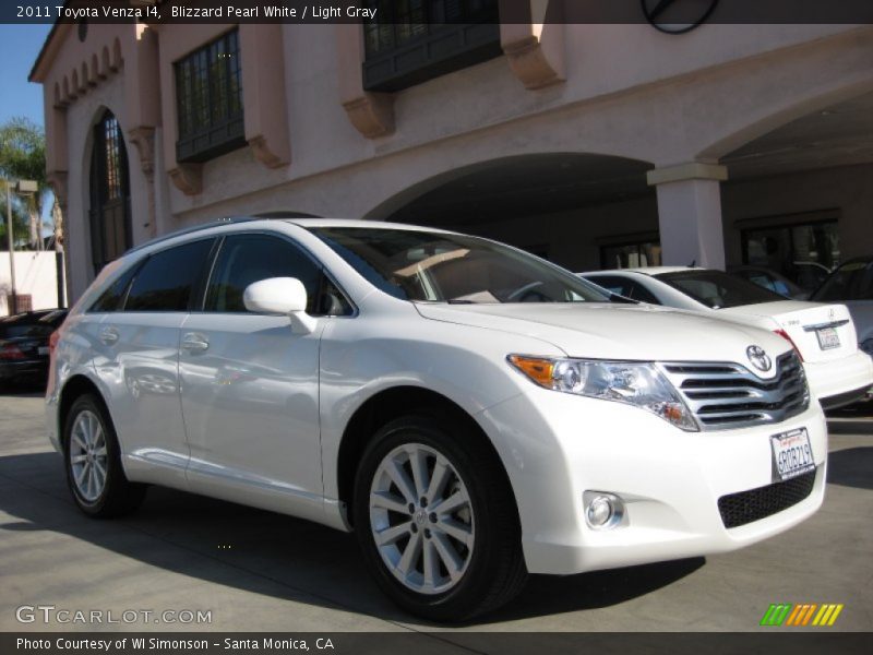 Blizzard Pearl White / Light Gray 2011 Toyota Venza I4