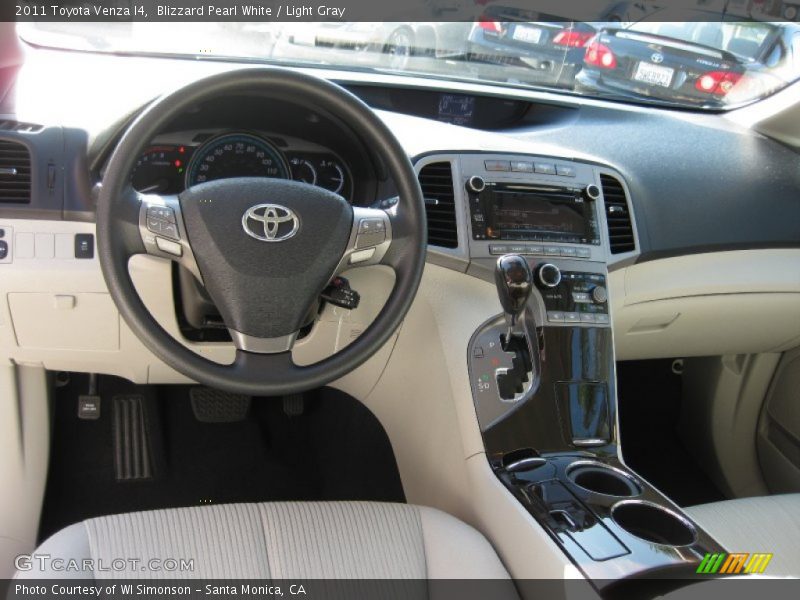 Blizzard Pearl White / Light Gray 2011 Toyota Venza I4