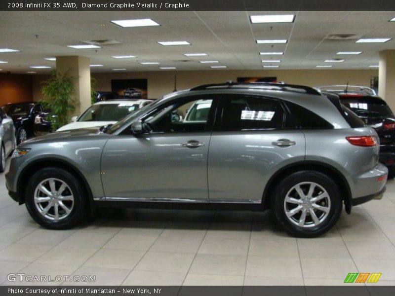 Diamond Graphite Metallic / Graphite 2008 Infiniti FX 35 AWD