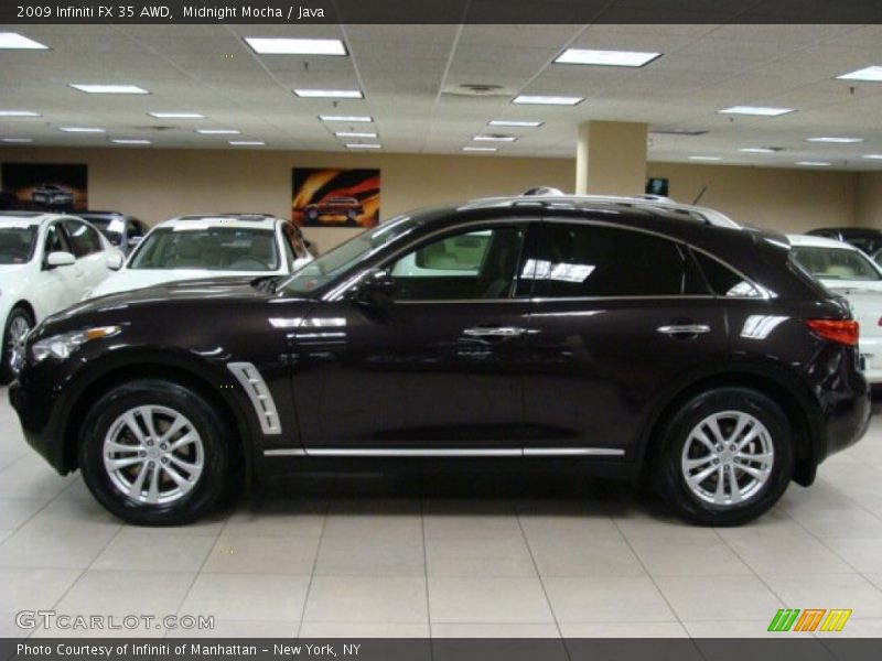 Midnight Mocha / Java 2009 Infiniti FX 35 AWD