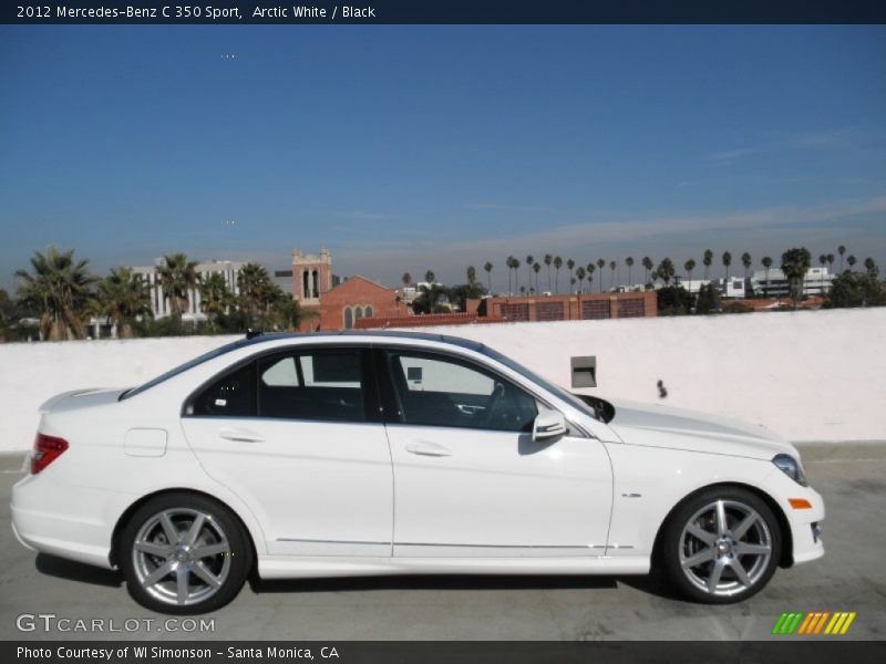 Arctic White / Black 2012 Mercedes-Benz C 350 Sport