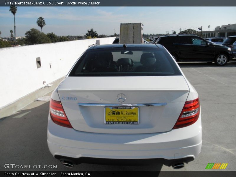 Arctic White / Black 2012 Mercedes-Benz C 350 Sport