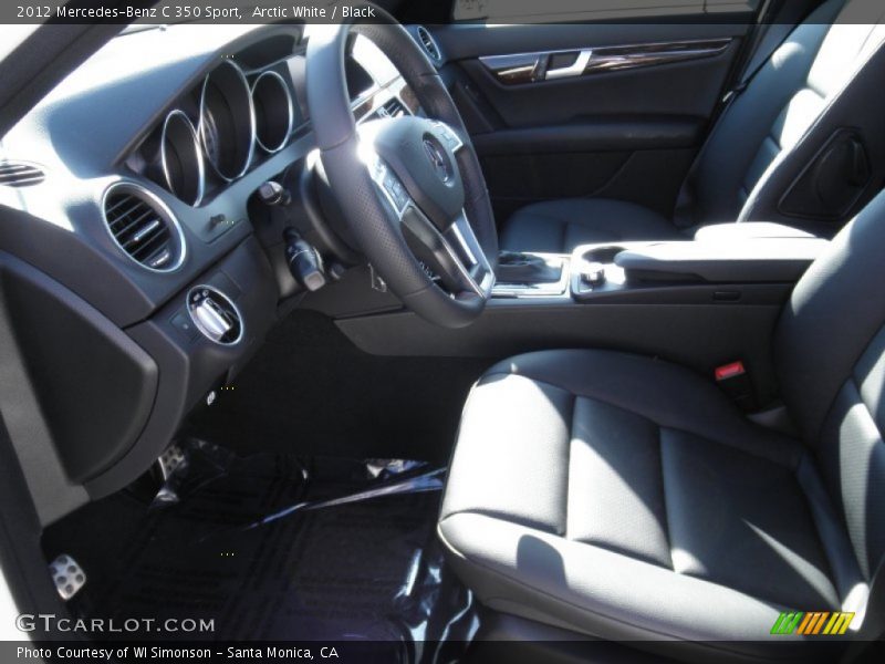 Arctic White / Black 2012 Mercedes-Benz C 350 Sport