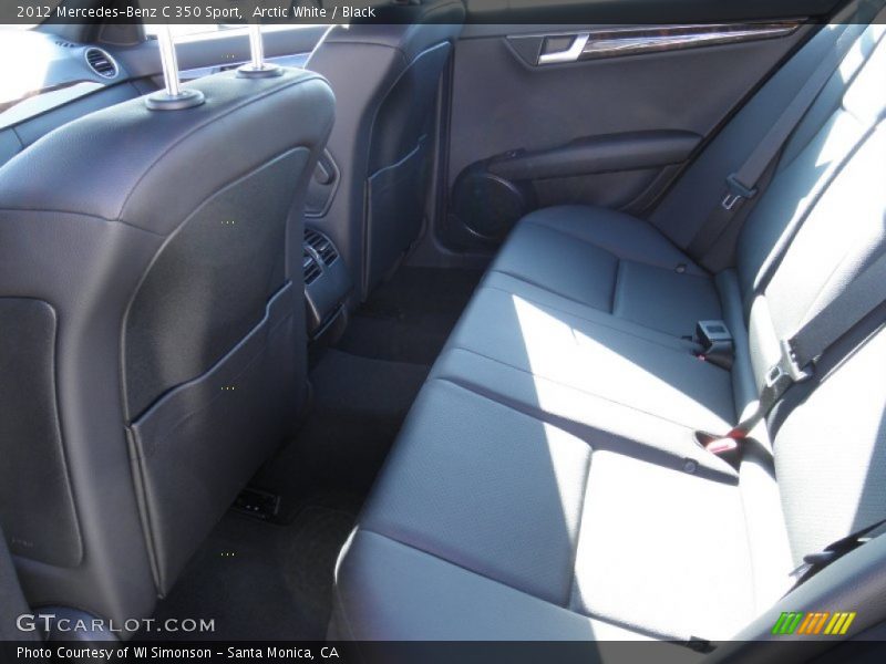 Arctic White / Black 2012 Mercedes-Benz C 350 Sport