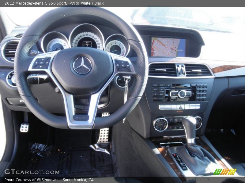 Arctic White / Black 2012 Mercedes-Benz C 350 Sport