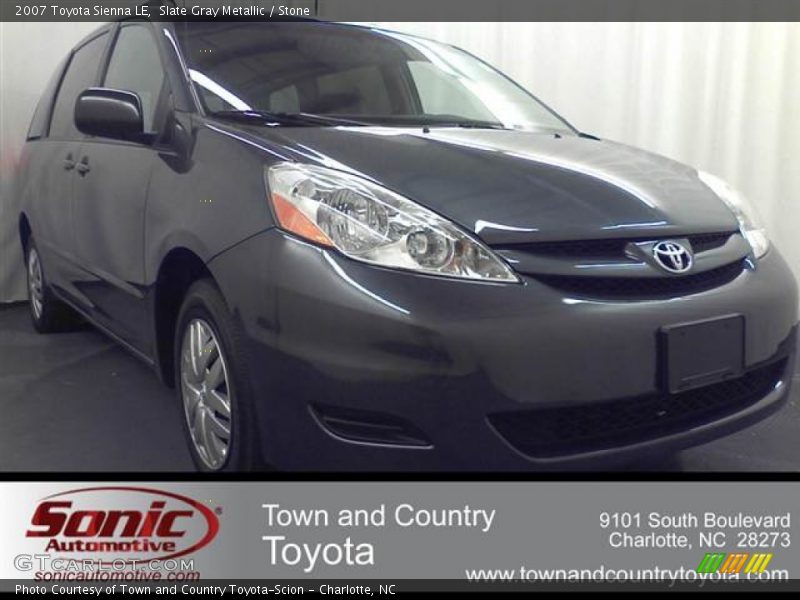 Slate Gray Metallic / Stone 2007 Toyota Sienna LE