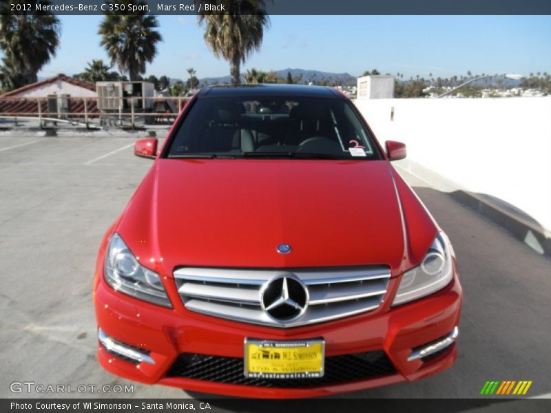 Mars Red / Black 2012 Mercedes-Benz C 350 Sport