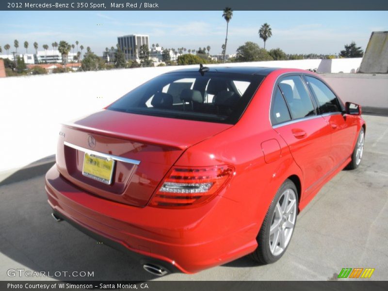 Mars Red / Black 2012 Mercedes-Benz C 350 Sport