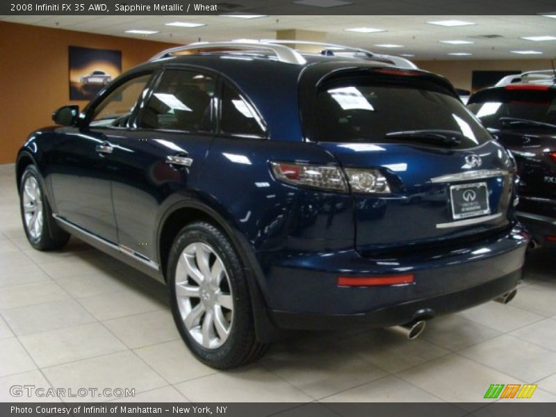 Sapphire Metallic / Wheat 2008 Infiniti FX 35 AWD