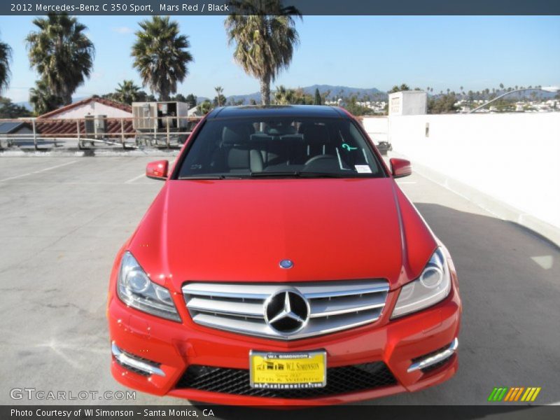 Mars Red / Black 2012 Mercedes-Benz C 350 Sport
