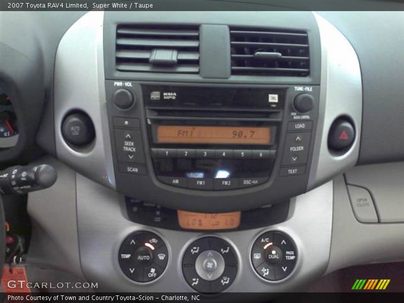 Super White / Taupe 2007 Toyota RAV4 Limited