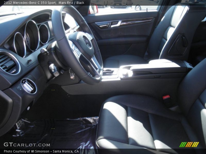 Mars Red / Black 2012 Mercedes-Benz C 350 Sport