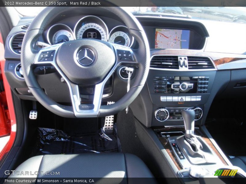 Mars Red / Black 2012 Mercedes-Benz C 350 Sport