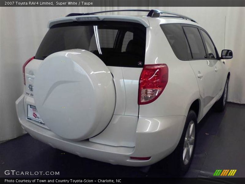 Super White / Taupe 2007 Toyota RAV4 Limited