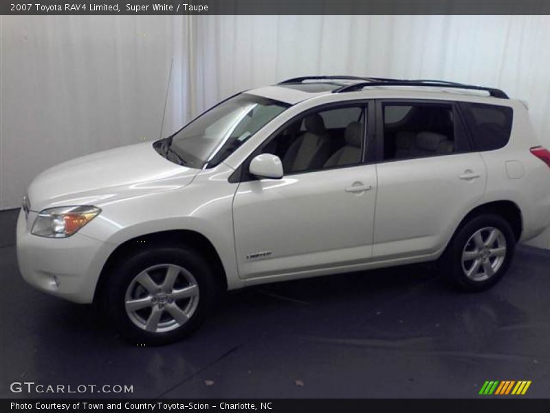 Super White / Taupe 2007 Toyota RAV4 Limited