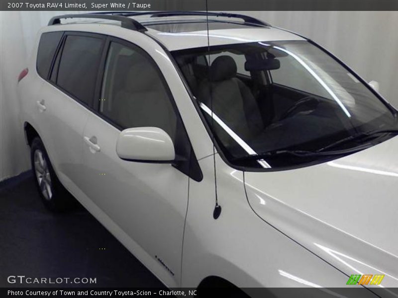 Super White / Taupe 2007 Toyota RAV4 Limited