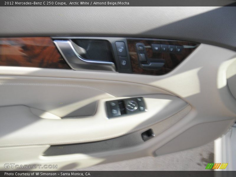 Arctic White / Almond Beige/Mocha 2012 Mercedes-Benz C 250 Coupe