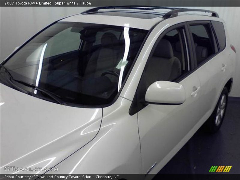 Super White / Taupe 2007 Toyota RAV4 Limited