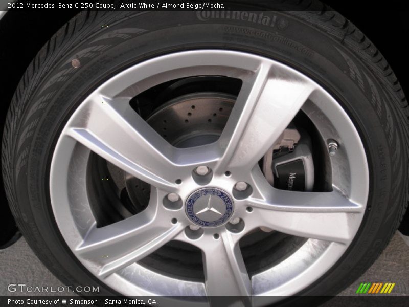 Arctic White / Almond Beige/Mocha 2012 Mercedes-Benz C 250 Coupe