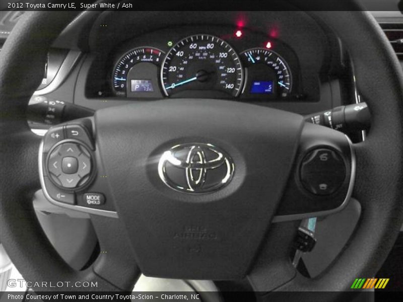 Super White / Ash 2012 Toyota Camry LE
