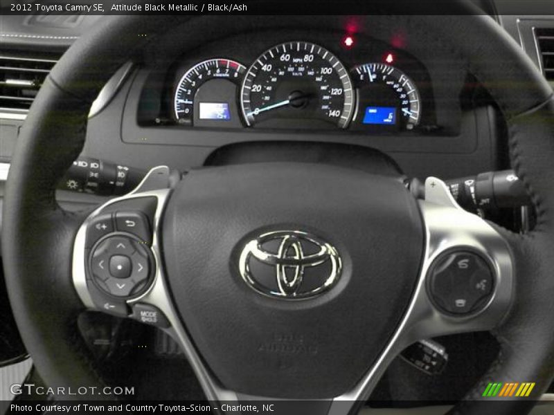 Attitude Black Metallic / Black/Ash 2012 Toyota Camry SE