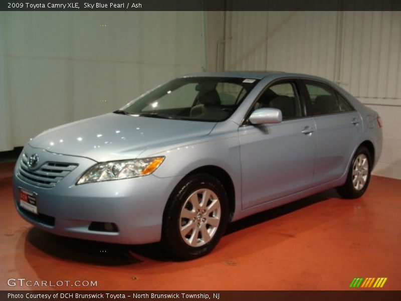 Sky Blue Pearl / Ash 2009 Toyota Camry XLE