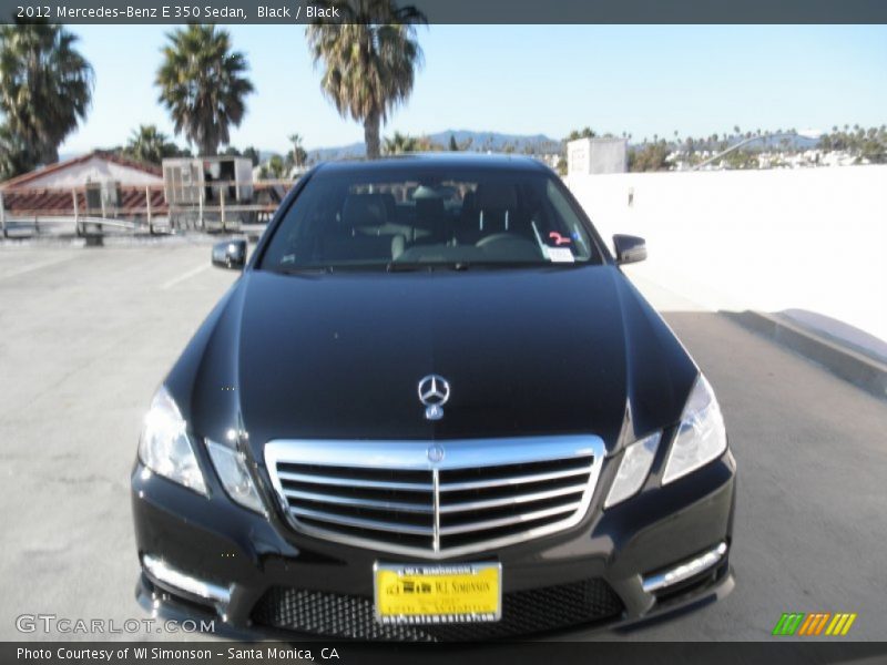 Black / Black 2012 Mercedes-Benz E 350 Sedan
