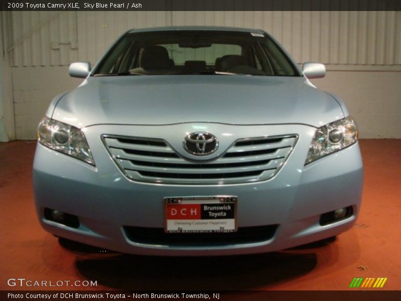 Sky Blue Pearl / Ash 2009 Toyota Camry XLE