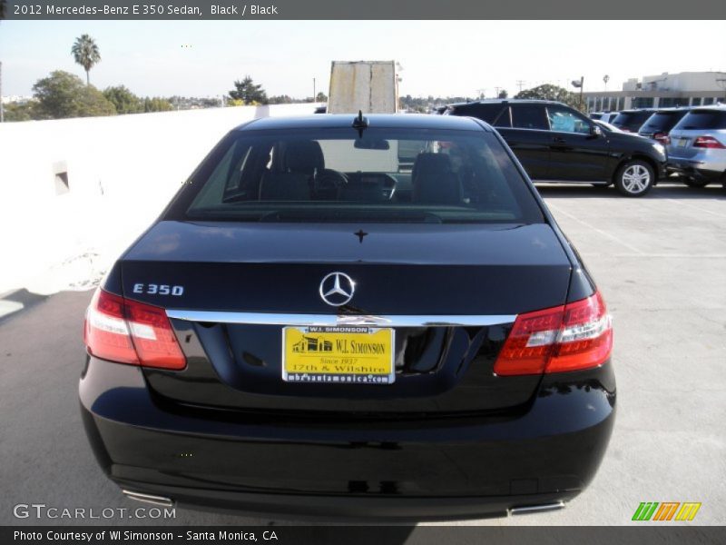 Black / Black 2012 Mercedes-Benz E 350 Sedan