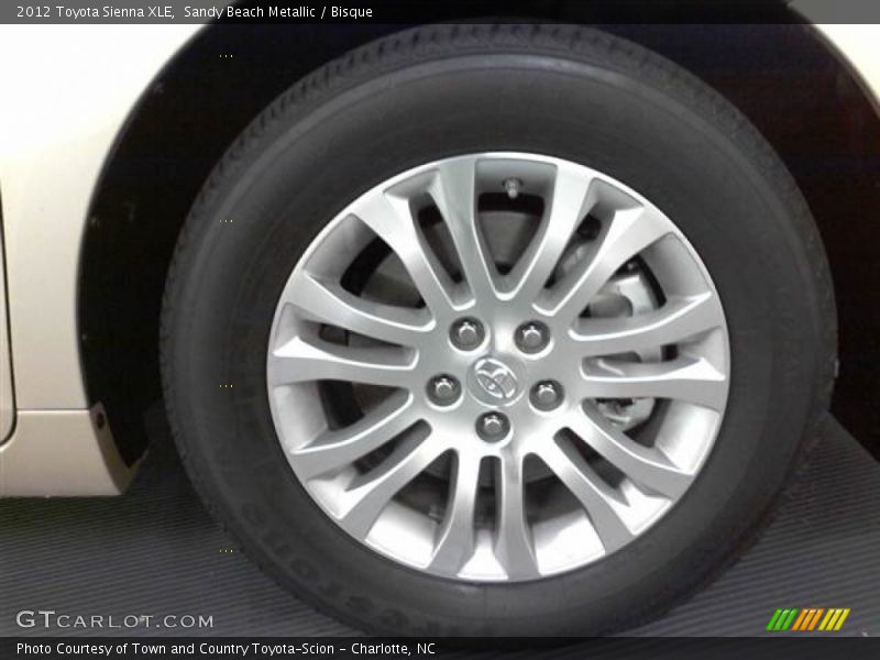 Sandy Beach Metallic / Bisque 2012 Toyota Sienna XLE
