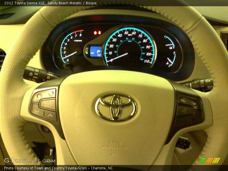 Sandy Beach Metallic / Bisque 2012 Toyota Sienna XLE