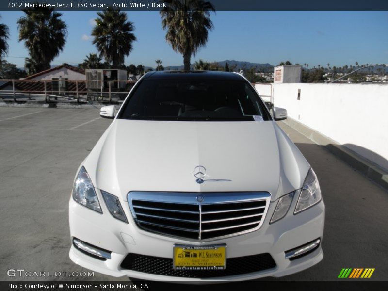 Arctic White / Black 2012 Mercedes-Benz E 350 Sedan