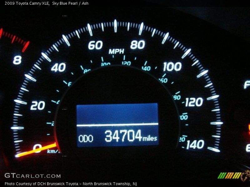 Sky Blue Pearl / Ash 2009 Toyota Camry XLE
