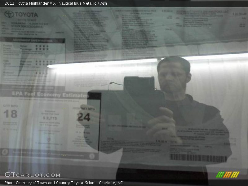 Nautical Blue Metallic / Ash 2012 Toyota Highlander V6
