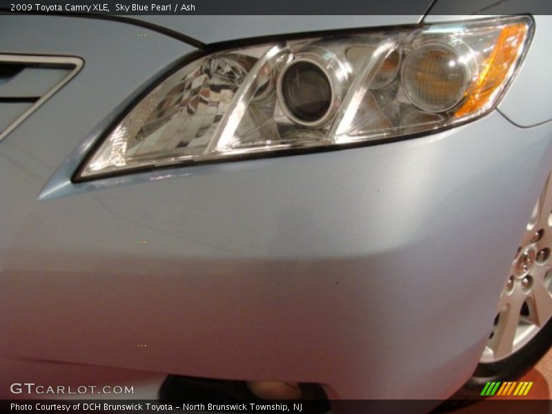 Sky Blue Pearl / Ash 2009 Toyota Camry XLE
