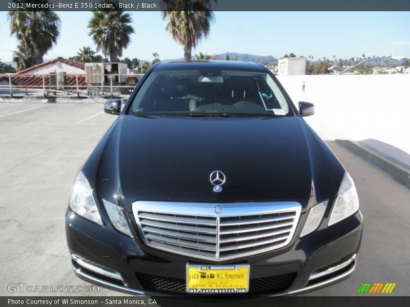 Black / Black 2012 Mercedes-Benz E 350 Sedan
